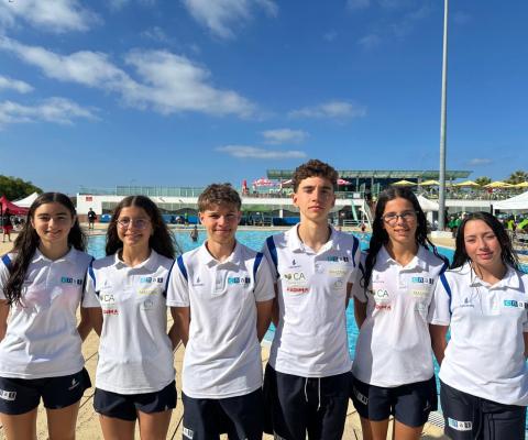 Atletas presentes nos Campeonatos Nacionais de Infantis