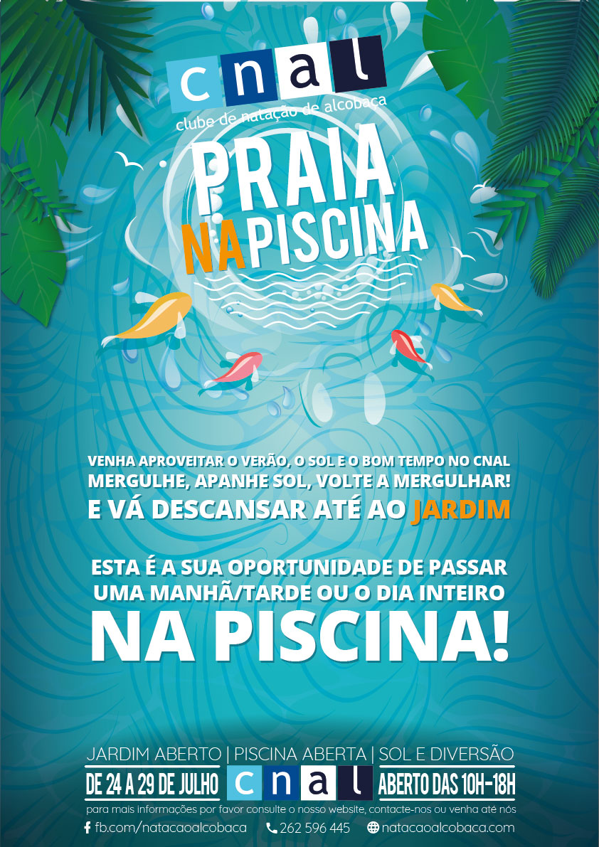 Cartaz Praia na Piscina 2017