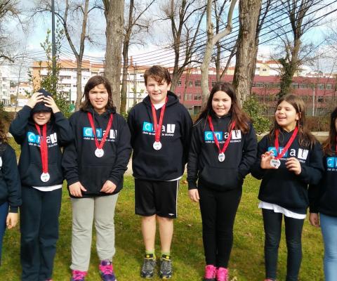 Equipa de Cadetes que representou o Clube de Natação de Alcobaça na prova Leiriaswim Cadetes