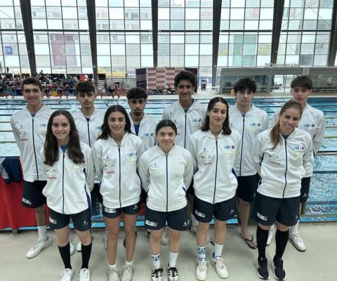 Nadadores do CNAL que participaram 