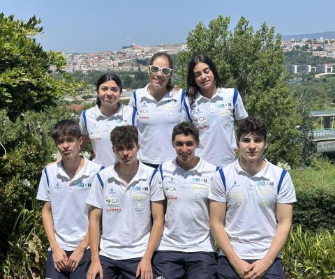 Nadadores do CNAL que participaram 