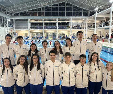 Nadadores do CNAL que participaram 