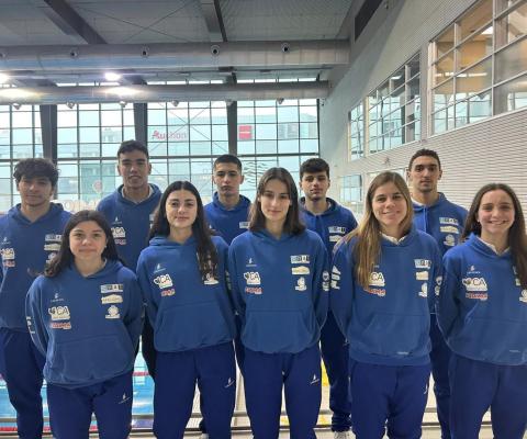 Nadadores do CNAL que participaram 