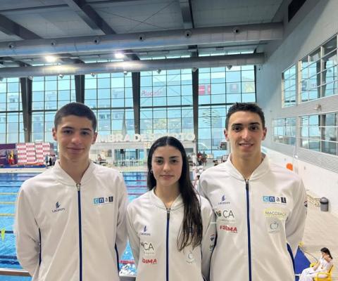 Nadadores do CNAL que participaram 