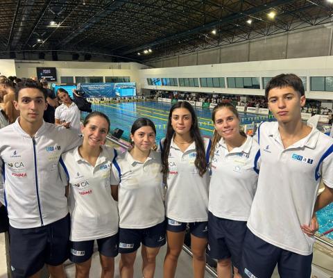 Nadadores do CNAL que participaram 