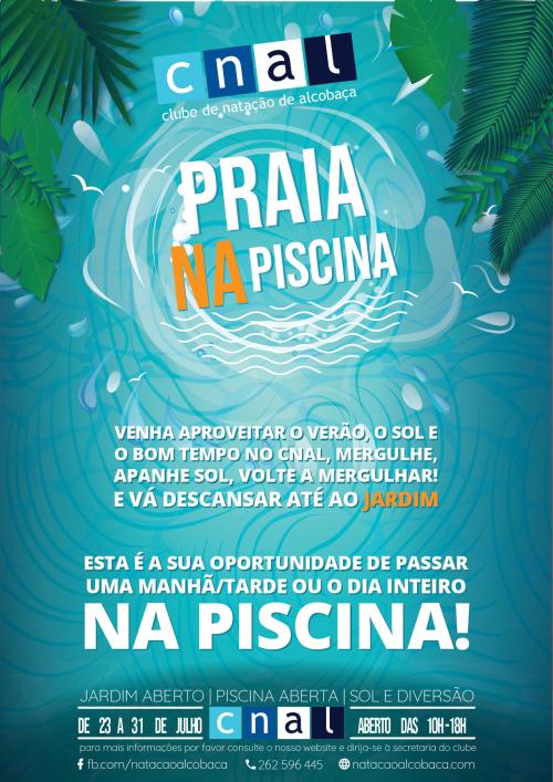 Cartaz Praia na Piscina 2018